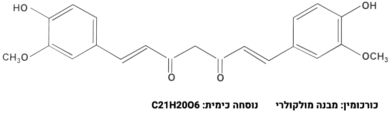 מבנה מולקולרי של כורכומין