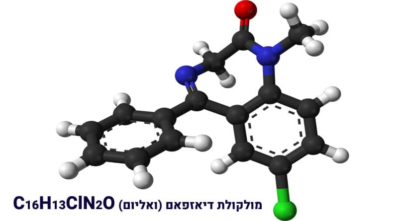 דיאזפאם - מבנה מולקולרי